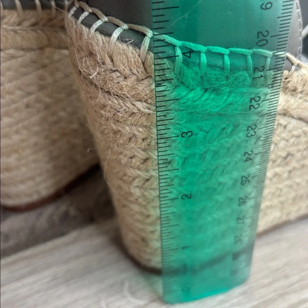 Treasure & Bond Gray Espadrille Wedges